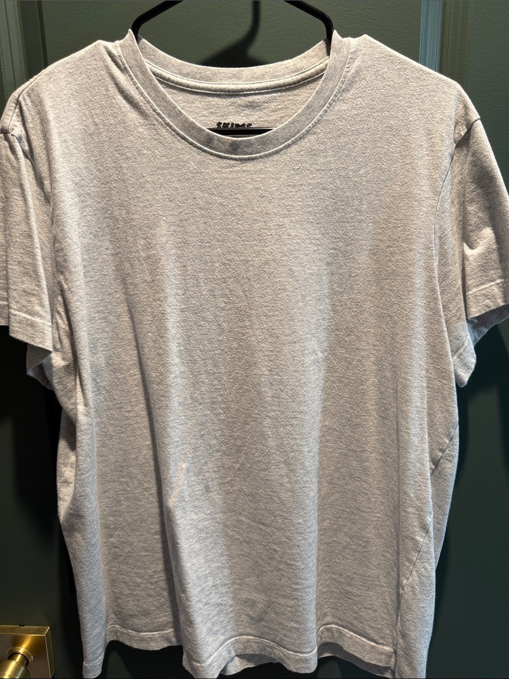 SKIMS Men’s Crewneck Short Sleeve T-Shirt - Light Gray